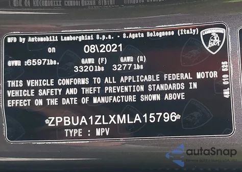 2021 Lamborghini Urus Graphite Capsule/Pearl Capsule z USA, uszkodzony, nr VIN ZPBUA1ZLXMLA15796